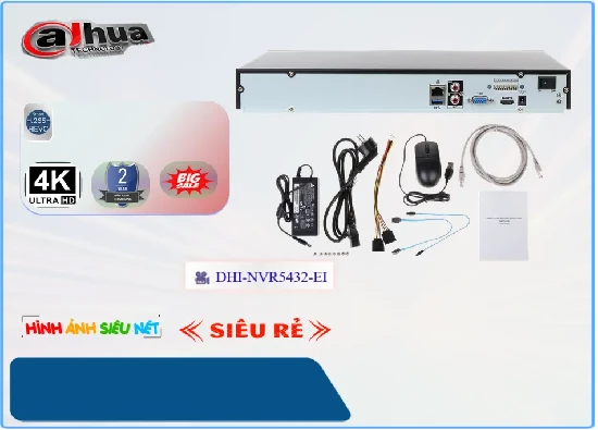 Lắp đặt camera tân phú DHI-NVR5432-EI Đầu Thu  Dahua