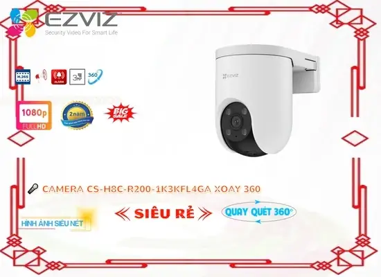 Lắp đặt camera tân phú CS-H8c-R200-1K3KFL4GA Camera Wifi Giá rẻ Wifi Ezviz ❇ 