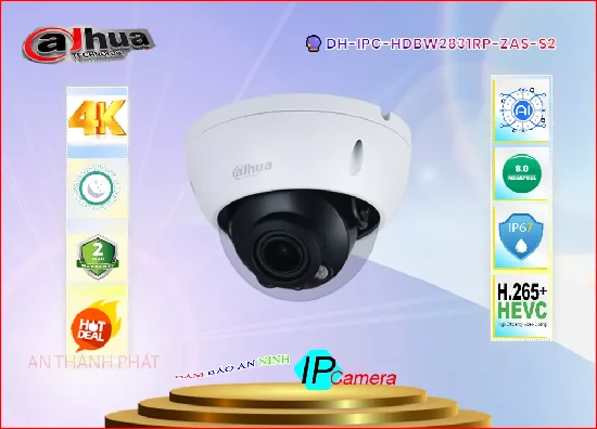 Lắp đặt camera tân phú Dahua DH-IPC-HDBW2831RP-ZAS-S2 Thiết kế Đẹp
