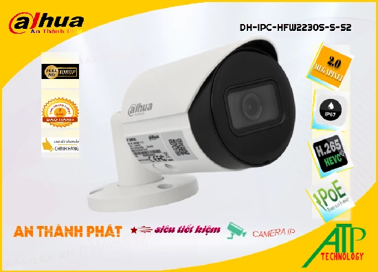 Lắp đặt camera tân phú Camera DH-IPC-HFW2230S-S-S2 Giá rẻ