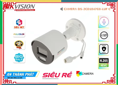 Lắp đặt camera tân phú DS-2CD1047G0-LUFC Camera  Hikvision Sắc Nét ☑