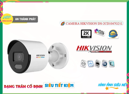 Lắp đặt camera tân phú Camera DS-2CD1047G2-L Hikvision