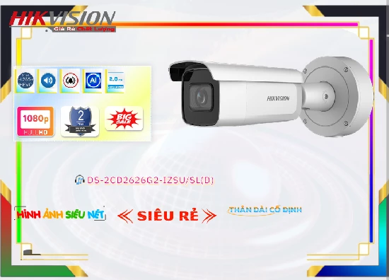 Lắp đặt camera tân phú DS-2CD2626G2-IZSU/SL(D) Camera  Hikvision Thiết kế Đẹp