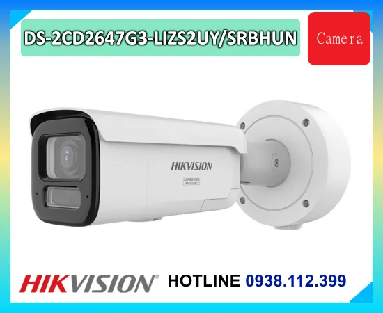 DS-2CD2647G3-LIZS2UY/SRBHUN, Camera Hikvision DS-2CD2647G3-LIZS2UY/SRBHUN, Báo giá DS-2CD2647G3-LIZS2UY/SRBHUN, Camera DS-2CD2647G3-LIZS2UY/SRBHUN 4MP ColorVu, DS-2CD2647G3-LIZS2UY/SRBHUN HikAI-ISP, Camera DS-2CD2647G3-LIZS2UY/SRBHUN zoom 2.8-12mm, DS-2CD2647G3-LIZS2UY/SRBHUN AI nhận diện người xe