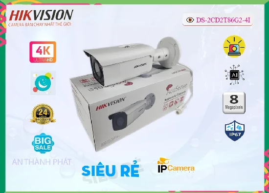 Lắp đặt camera tân phú Hikvision DS-2CD2T86G2-4I Tiết Kiệm