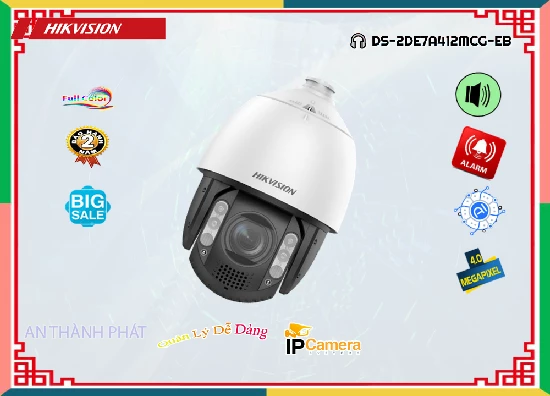 Lắp đặt camera tân phú Camera Hikvision DS-2DE7A412MCG-EB