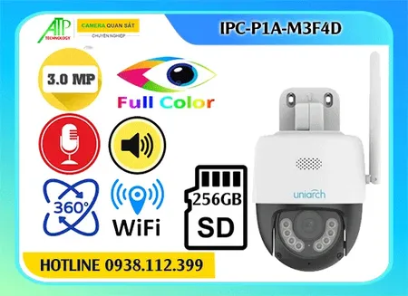 Lắp đặt camera Camera WiFi UNV IPC-P1A-M3F4D PTX Ngoài Trời