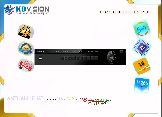 Lắp đặt camera tân phú Đầu Ghi Kbvision KX-CAi7216H1