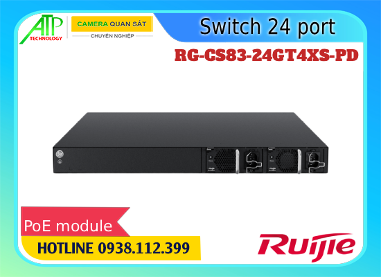 Lắp đặt camera Switch RG-CS83-24GT4XS-PD