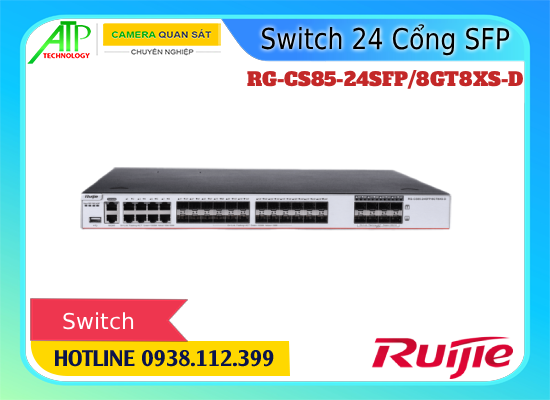 Lắp đặt camera Switch Ruijie RG-CS85-24SFP/8GT8XS-D