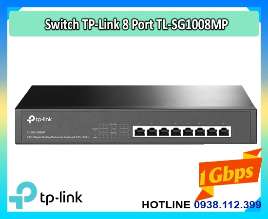 Lắp đặt camera Switch 8 Port TL-SG1008MP