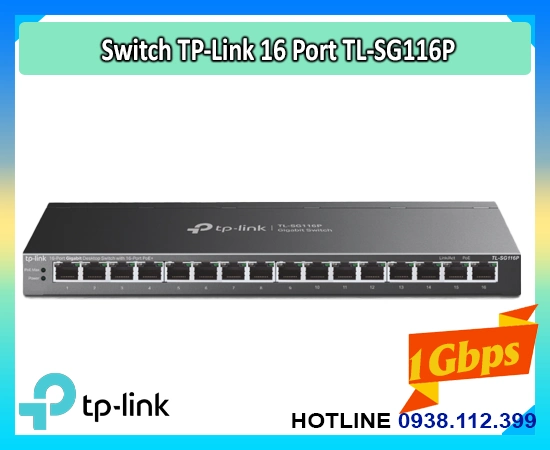 Lắp đặt camera Bộ Chia Màng TP-link TL-SG116P