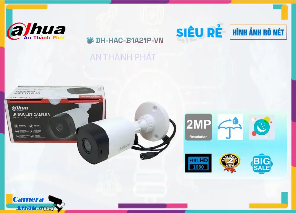 ➠  DH-HAC-B1A21P-VN sắc nét Dahua