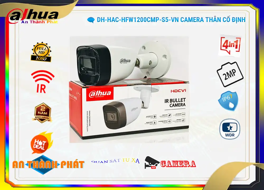 DH-HAC-HFW1200CMP-S5-VN sắc nét Dahua DH-HAC-HFW1200CMP-S5-VN sắc nét Dahua