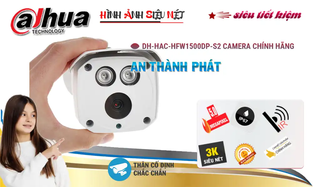 DH-HAC-HFW1500DP-S2 sắc nét Dahua DH-HAC-HFW1500DP-S2 sắc nét Dahua