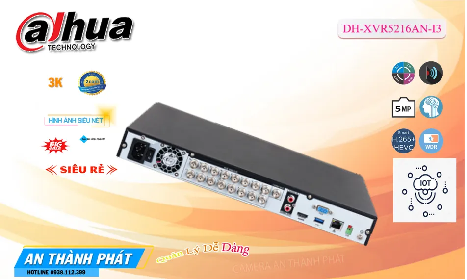 DH-XVR5216AN-I3 sắc nét Dahua DH-XVR5216AN-I3 sắc nét Dahua