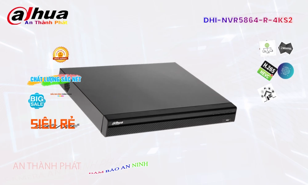 DHI-NVR5864-R-4KS2 sắc nét Dahua DHI-NVR5864-R-4KS2 sắc nét Dahua