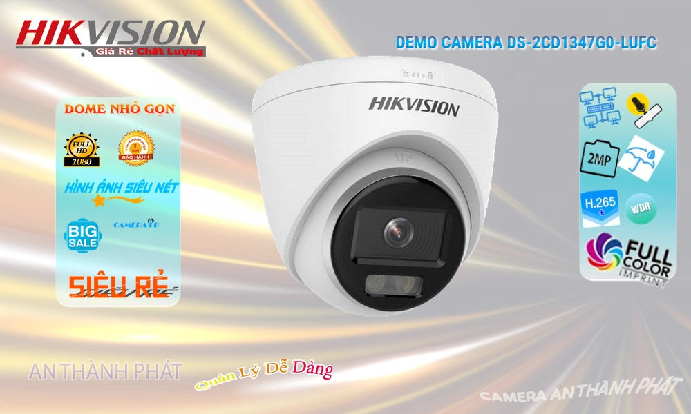 ✴ Camera Hikvision DS-2CD1327G0-LU Tiết Kiệm ✴ Camera Hikvision DS-2CD1327G0-LU Tiết Kiệm