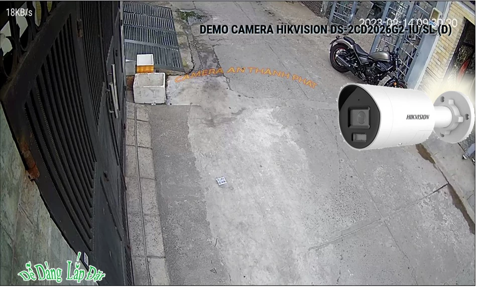 ➠  DS-2CD2026G2-IU/SL(D) sắc nét Hikvision