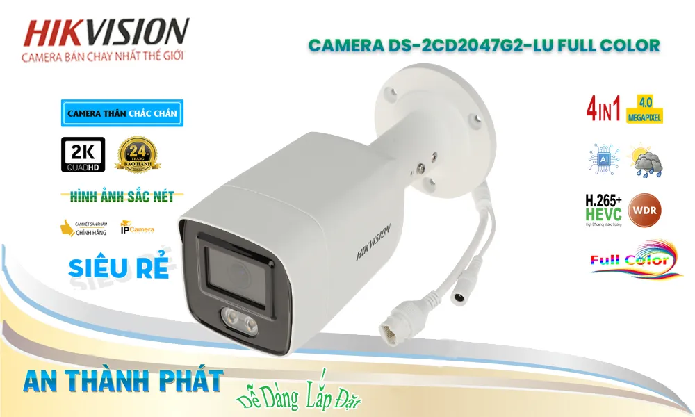 Camera Hikvision Tiết Kiệm DS-2CD2047G2-LU