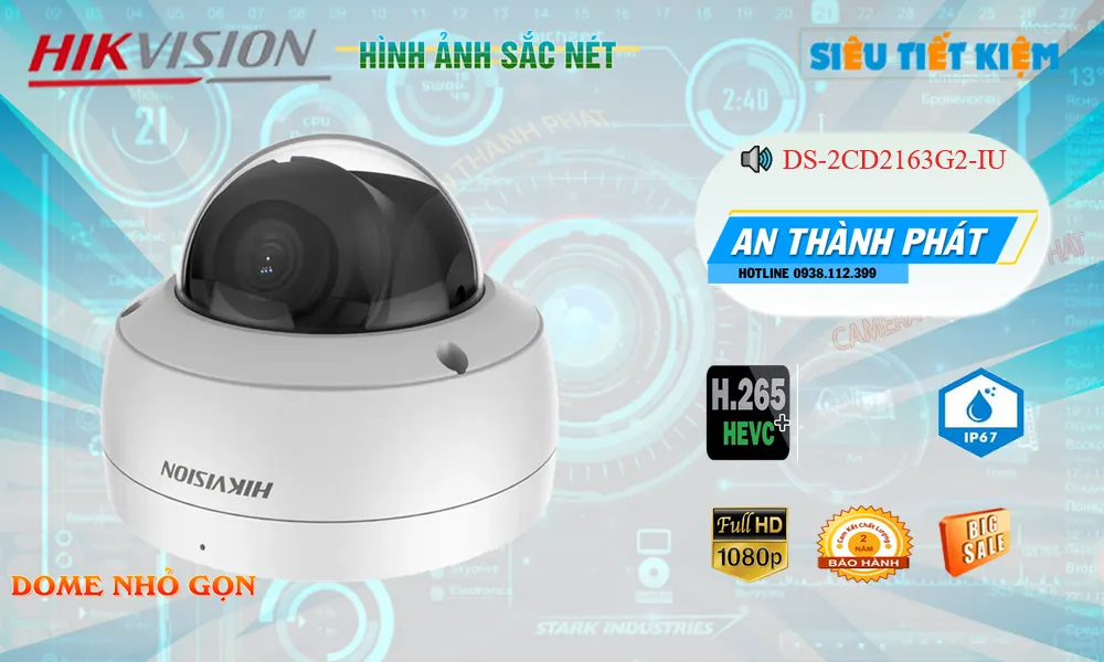 Camera DS-2CD2163G2-IU Hikvision
