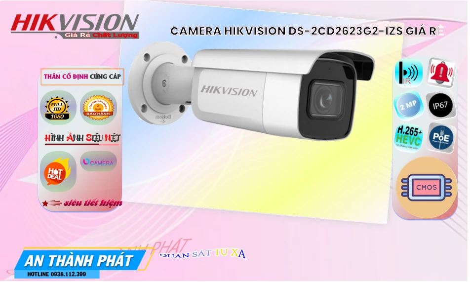 DS-2CD2623G2-IZS sắc nét Hikvision DS-2CD2623G2-IZS sắc nét Hikvision