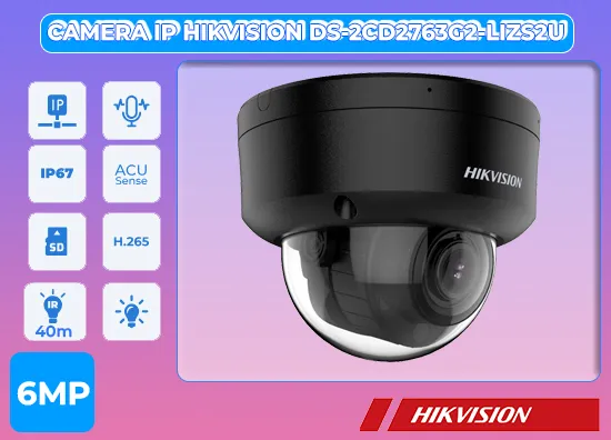 Camera IP HIKVISION DS-2CD2763G2-LIZS2U 6MP,Bán Giá DS-2CD2763G2-LIZS2U,phân phối DS-2CD2763G2-LIZS2U,Camera Cấp Nguồn Qua Dây Mạng Chức năng chuyên dụng Cảm biến chuyển động DS-2CD2763G2-LIZS2U Hikvision bán rẻ,DS-2CD2763G2-LIZS2U tốt nhất,Giá Bán DS-2CD2763G2-LIZS2U