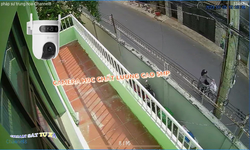 ✲  Camera IP Không Dây Wifi Ezviz H9C (5MP+5MP) Mẫu Đẹp