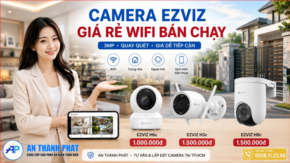 mẫu camera quan sát ezviz wifi nổi bật bán chạy