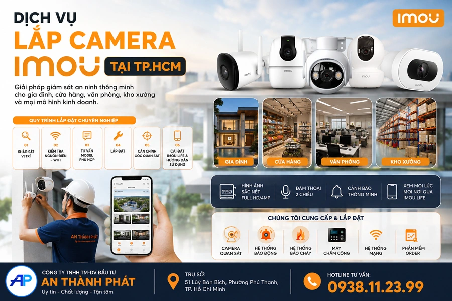 dịch vụ lắp đặt camera quan sát imou tại hồ chí minh